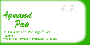 agmand pap business card